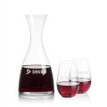 Barham Carafe & Boston Stemless Wine