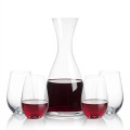 Barham Carafe & Boston Stemless Wine