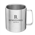 15 oz. Malva Stainless Steel Mugs With Handle