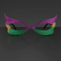 Mardi Gras Eyeglasses, Glitter Frames (Non-Light Up)