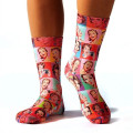 Below the calf sublimated full color crew socks, 200 needle