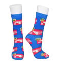 Mid Crew 360 digital print unisex socks w/ customization