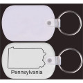 Pennsylvania Map PVC Key Holder