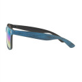 Matte Woodgrain Finish sunglass with Mirrored Glass UV Prote