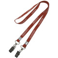 5/8" Custom Open Ended Polyester Lanyard w/ Badge Holder