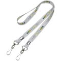 5/8" Custom Open Ended Polyester Lanyard w/ Badge Holder