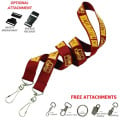 5/8" Custom Open Ended Polyester Lanyard w/ Badge Holder