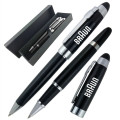 Executive Metallic Pen Set Ballpoint & Roller ball