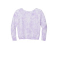 Port & Co Women's Beach Wash Cloud Tie-Dye V-Neck Sweatshirt