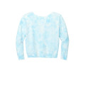 Port & Co Women's Beach Wash Cloud Tie-Dye V-Neck Sweatshirt