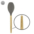 Scoop Silicone Spoon W/ Wooden Handle