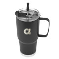 30 Oz. Lisbon Stainless Steel Tumbler With Straw