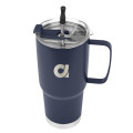 30 Oz. Lisbon Stainless Steel Tumbler With Straw
