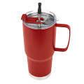 30 Oz. Lisbon Stainless Steel Tumbler With Straw