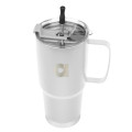30 Oz. Lisbon Stainless Steel Tumbler With Straw
