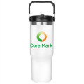 30oz. Stainless Steel Insulated Mug with Handle and Built-In