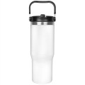 30oz. Stainless Steel Insulated Mug with Handle and Built-In