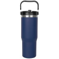 30oz. Stainless Steel Insulated Mug with Handle and Built-In
