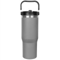 30oz. Stainless Steel Insulated Mug with Handle and Built-In