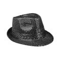 Black Sequin Fedora