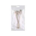 Eco Friendly Bamboo And Wheat Straw 4 In 1 Charging Cable
