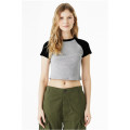 Ladies' Micro Ribbed Raglan Baby Tee