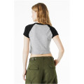 Ladies' Micro Ribbed Raglan Baby Tee