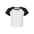 Ladies' Micro Ribbed Raglan Baby Tee