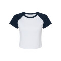 Ladies' Micro Ribbed Raglan Baby Tee