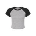 Ladies' Micro Ribbed Raglan Baby Tee