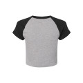 Ladies' Micro Ribbed Raglan Baby Tee