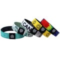 5/8" Sublimated Elastic Event Wristband w Customizable Woven