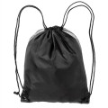 Two Color Front Zipper Pocket Drawstring Bag (18.5"x14.75")