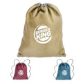 Linen Cromwell Drawstring Backpacks (13" x 16")