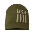 CAP AMERICA USA-Made Patriotic Cuffed Beanie