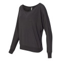 BELLA + CANVAS Women's Flowy Off Shoulder Long Sleeve Tee