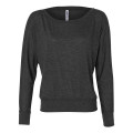 BELLA + CANVAS Women's Flowy Off Shoulder Long Sleeve Tee