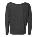 BELLA + CANVAS Women's Flowy Off Shoulder Long Sleeve Tee