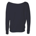 BELLA + CANVAS Women's Flowy Off Shoulder Long Sleeve Tee