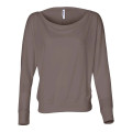 BELLA + CANVAS Women's Flowy Off Shoulder Long Sleeve Tee