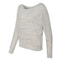 BELLA + CANVAS Women's Flowy Off Shoulder Long Sleeve Tee