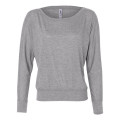 BELLA + CANVAS Women's Flowy Off Shoulder Long Sleeve Tee