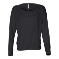 BELLA + CANVAS Women's Flowy Off Shoulder Long Sleeve Tee