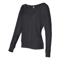 BELLA + CANVAS Women's Flowy Off Shoulder Long Sleeve Tee