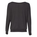 BELLA + CANVAS Women's Flowy Off Shoulder Long Sleeve Tee