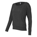 BELLA + CANVAS Women's Flowy Off Shoulder Long Sleeve Tee