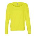 BELLA + CANVAS Women's Flowy Off Shoulder Long Sleeve Tee