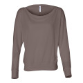 BELLA + CANVAS Women's Flowy Off Shoulder Long Sleeve Tee