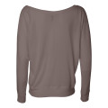BELLA + CANVAS Women's Flowy Off Shoulder Long Sleeve Tee