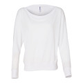 BELLA + CANVAS Women's Flowy Off Shoulder Long Sleeve Tee
